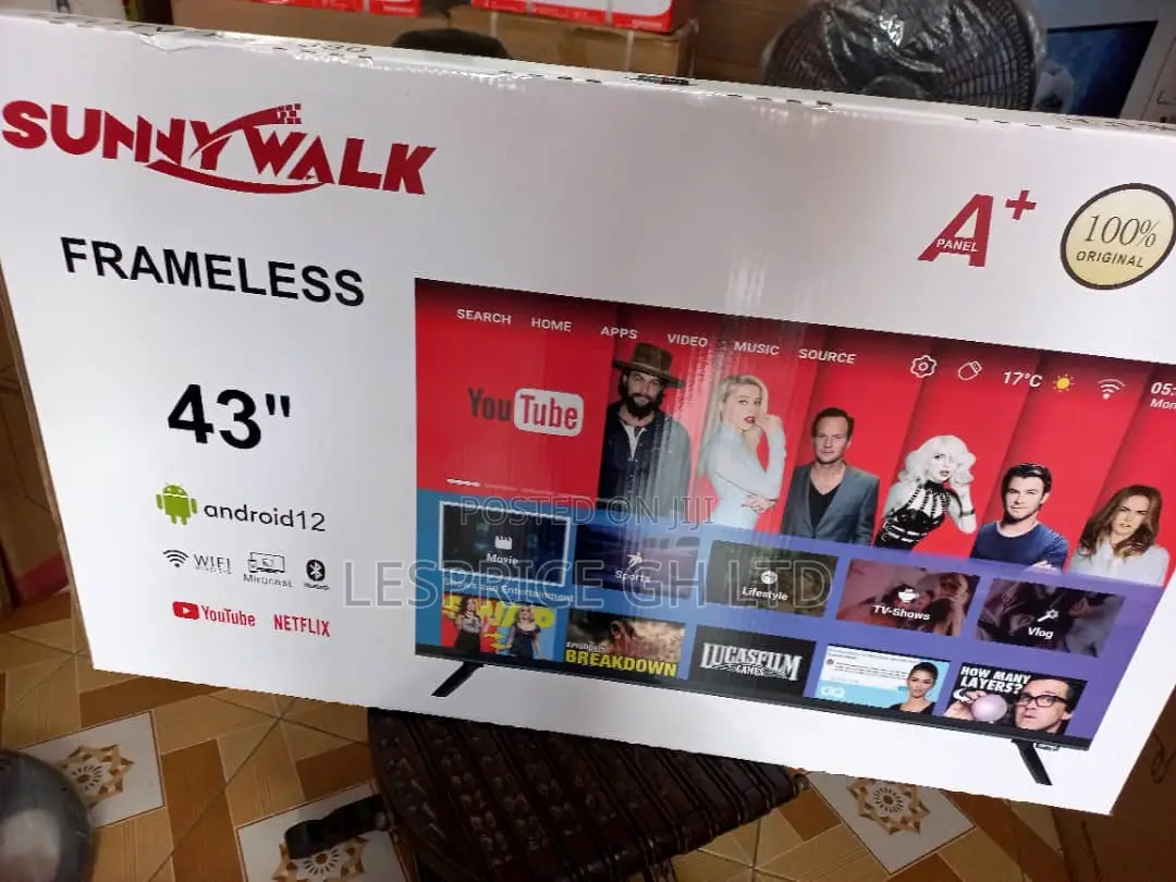 High Quality!! Sunny Walk 43” Smart Tv