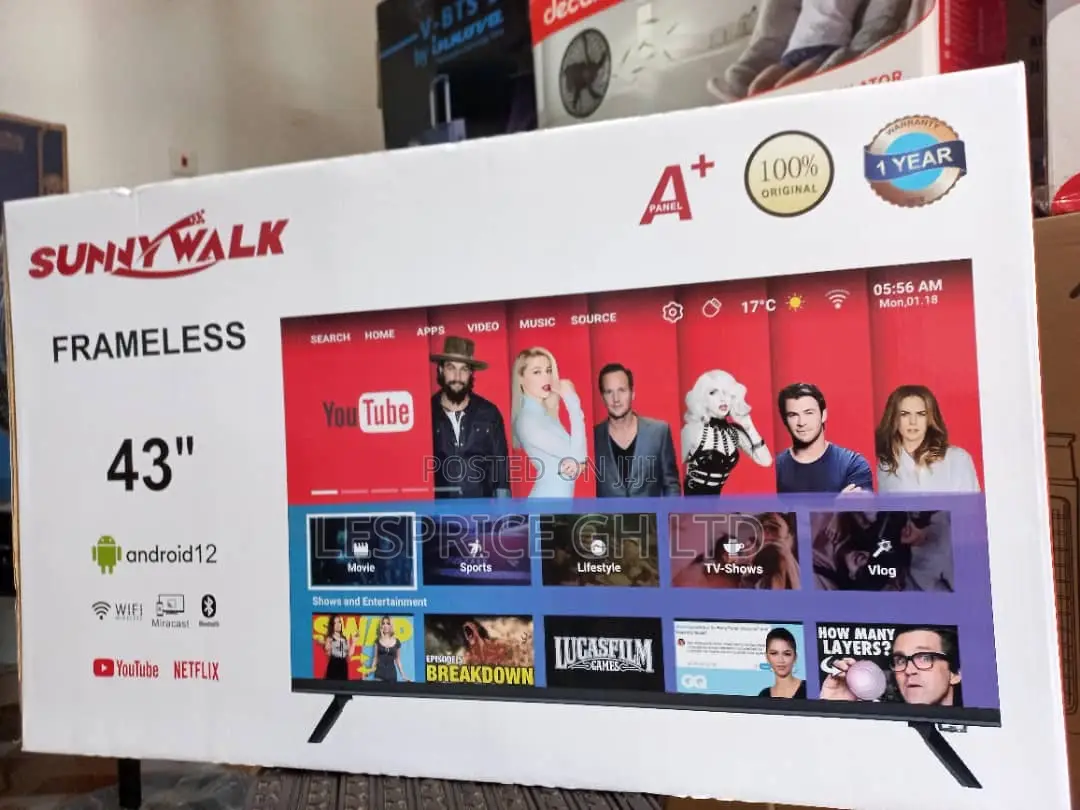 Excellent//Sunny Walk 43” Android Tv