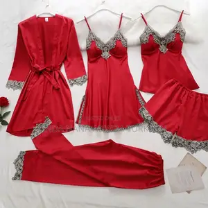 5 In 1 Satin Nightwear