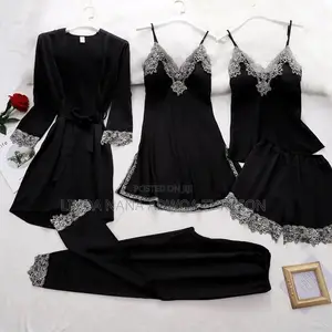 5 In 1 Satin Nightwear