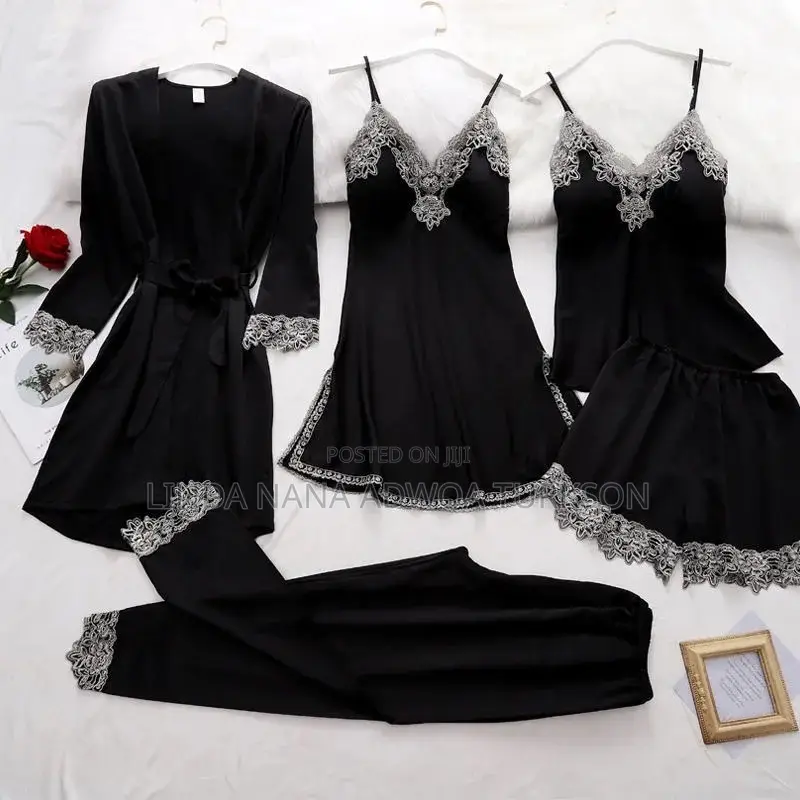 5 In 1 Satin Nightwear