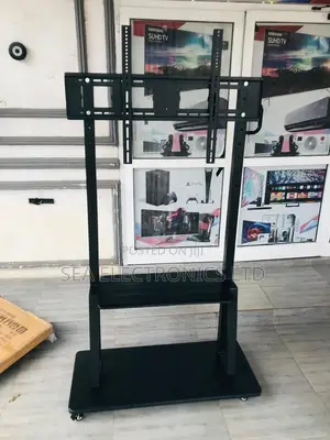 Mobile Trolley Display Cart, TV Stand With Bracket (Wheels)