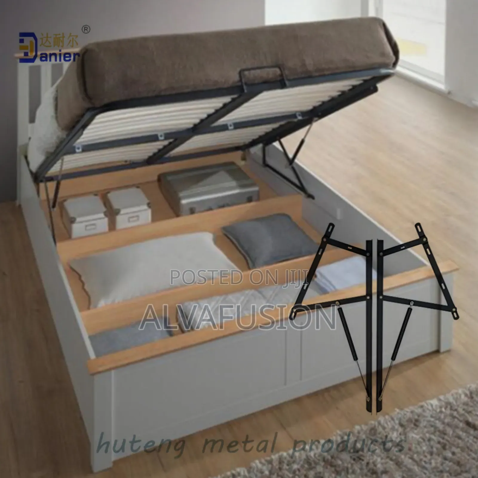Lift Up Fitting Gas Spring Struts *Without Bed/Frame*