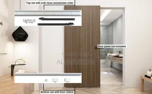 Concealed Sliding Barn Door Hardware Soft Close Mechanism