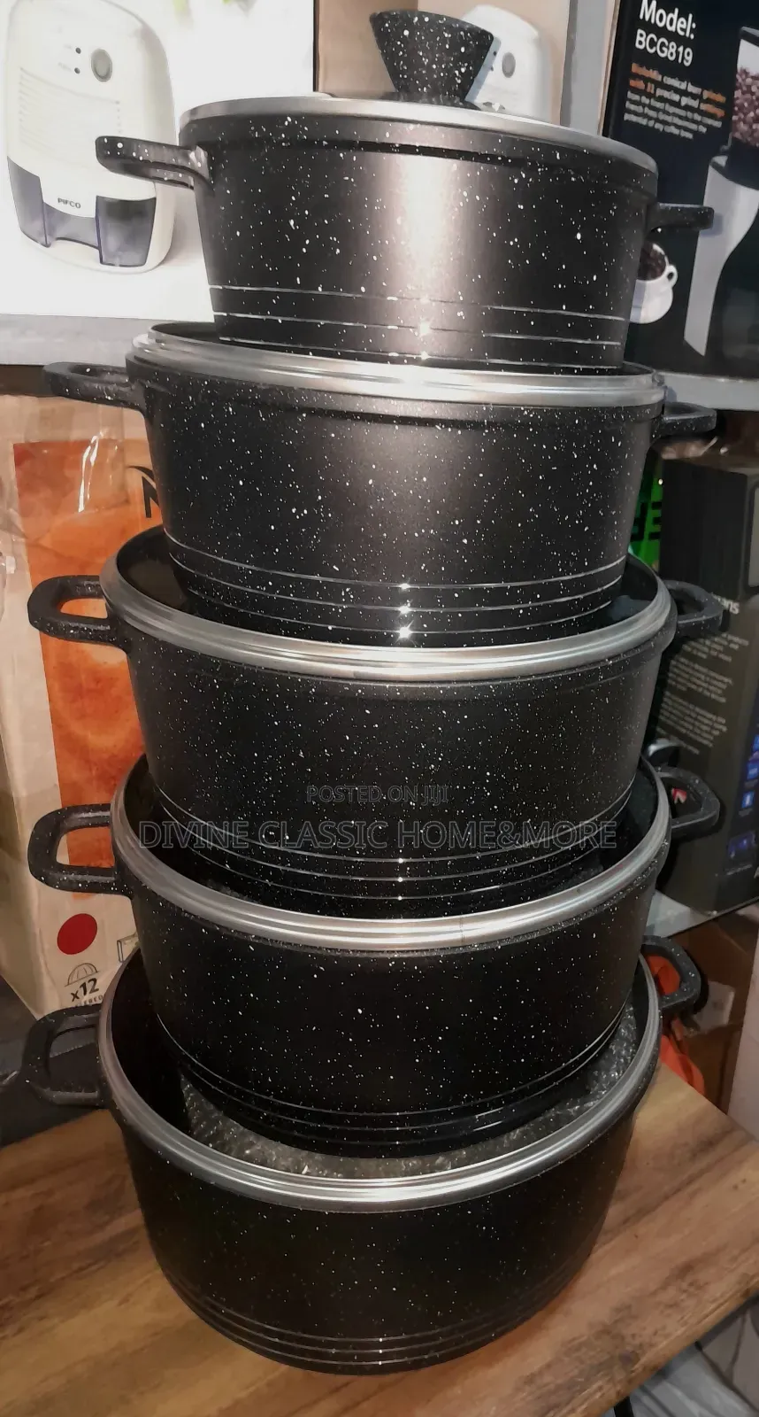 10pcs Set Marble Cooking Pots