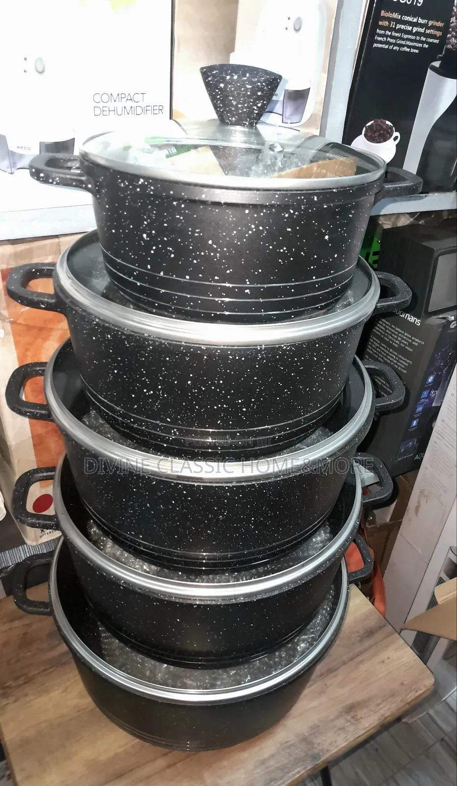 10pcs Set Marble Cooking Pots