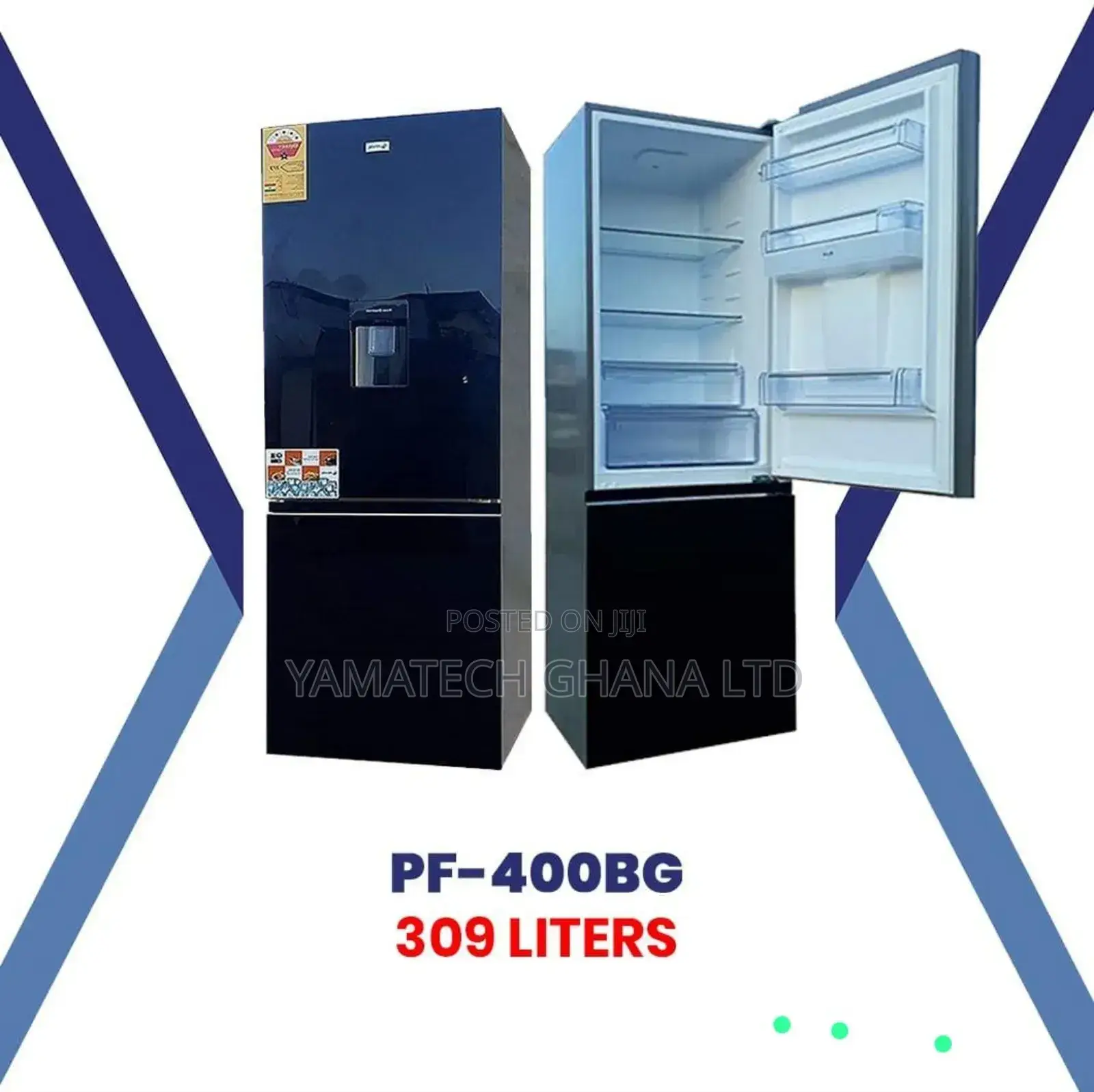 Pearl Fridge With Dispenser (309l) -pf-433b