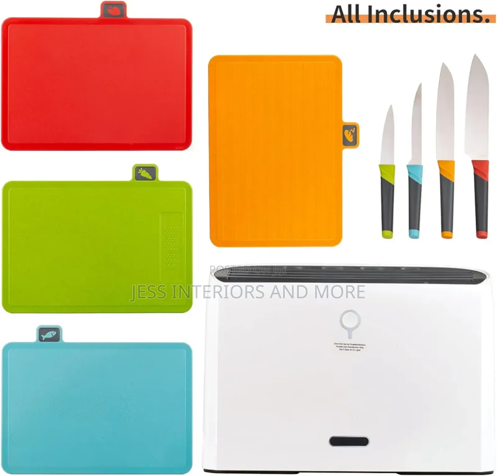 Smart Cutting Board and Knife Set