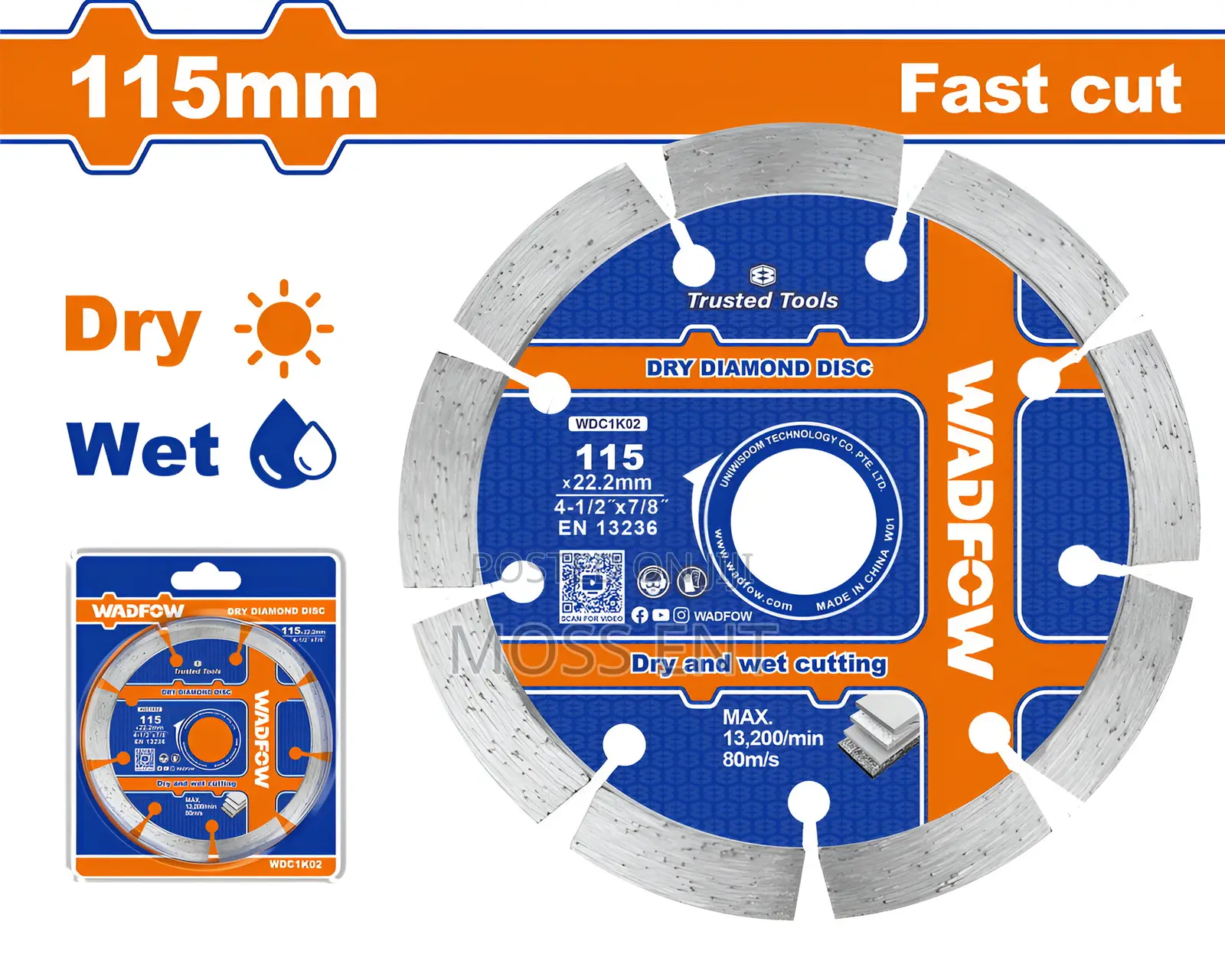 Dry Diamond Disc - Wdc1k02