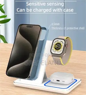 This Is Original 3 in 1 Foldable Wireless Charger Stand
