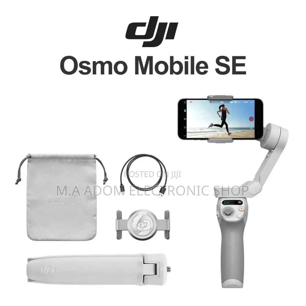 DJI Osmo Mobile SE Intelligent Gimbal, 3-Axis Phone Gimbal,