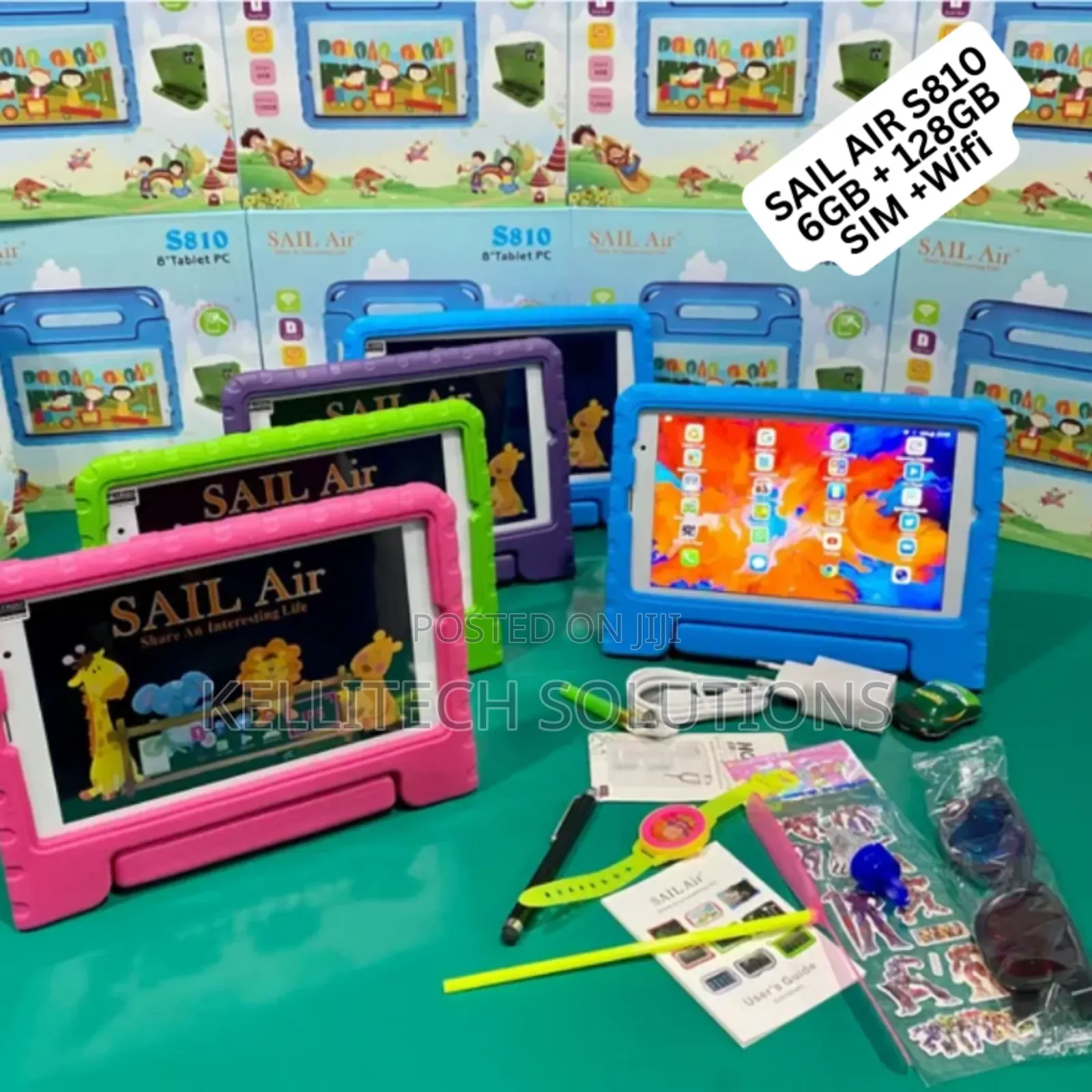 Kid's Tablet With Unbreakable Screen, 6GB+128GB