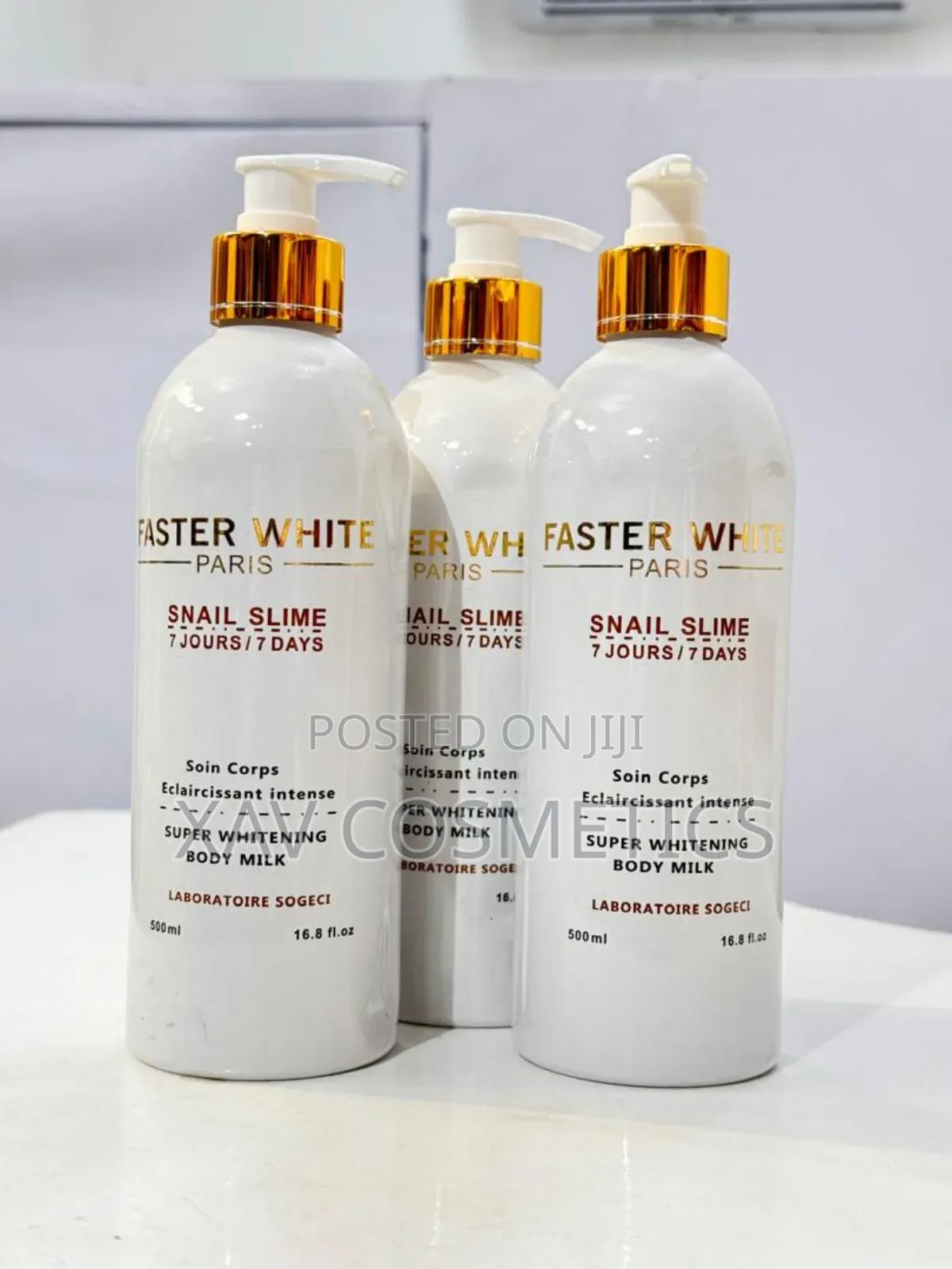 Faster White Paris Snail Slime Super Whitening Lotion
