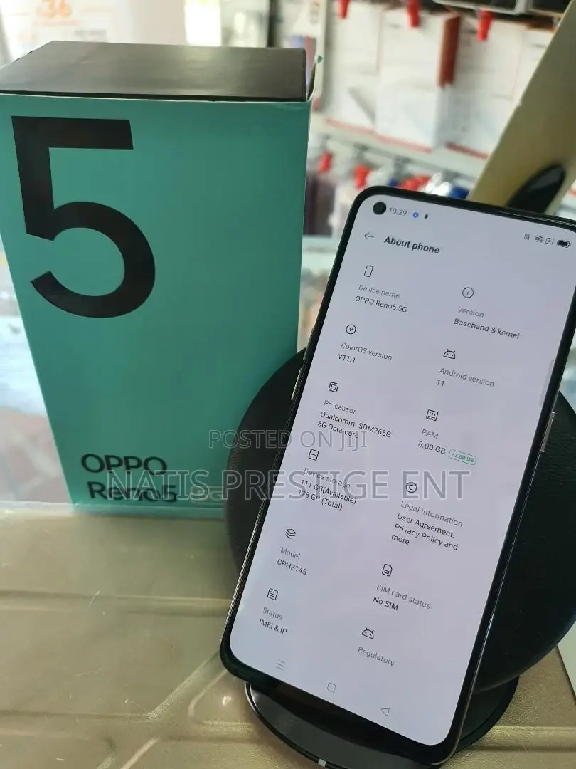 New Oppo Reno5 5G 256 GB Black