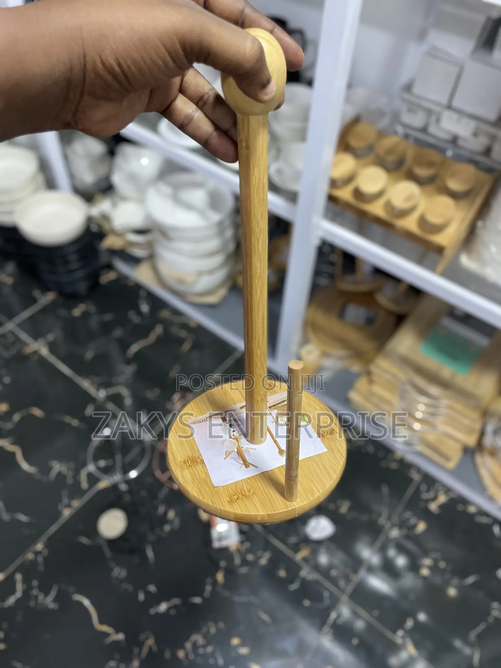 Bamboo Tissue Paper Holder