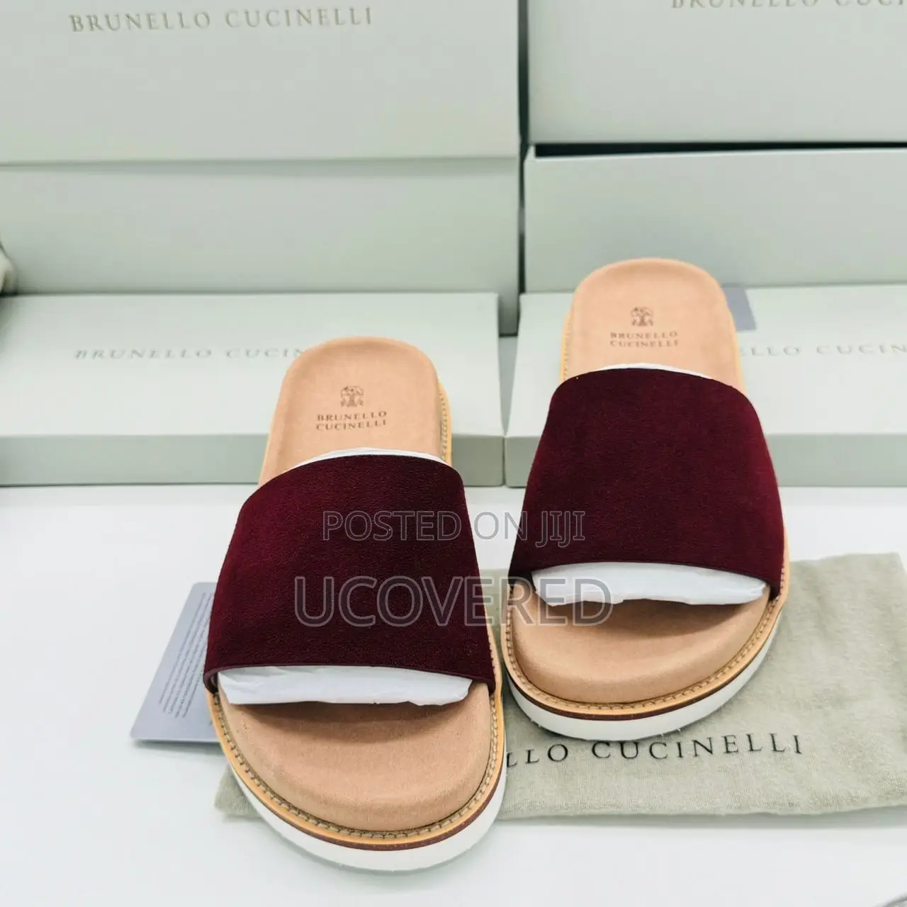 Brunello Cucinelli Suede Slippers