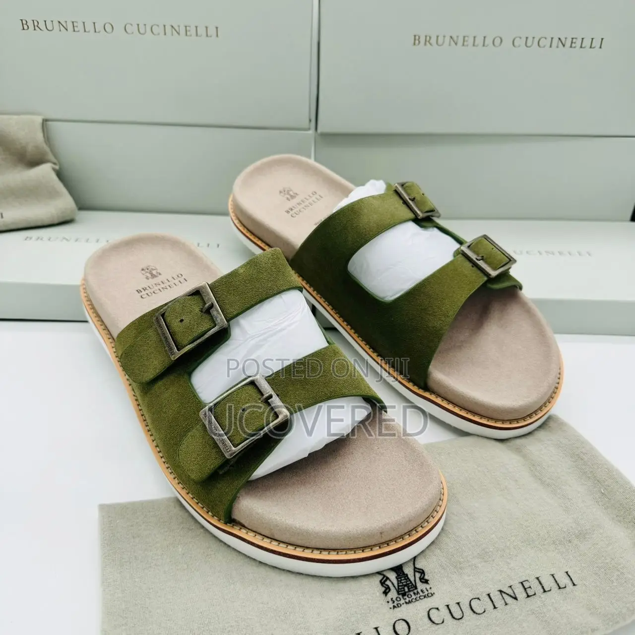 Brunello Cucinelli Suede Slippers