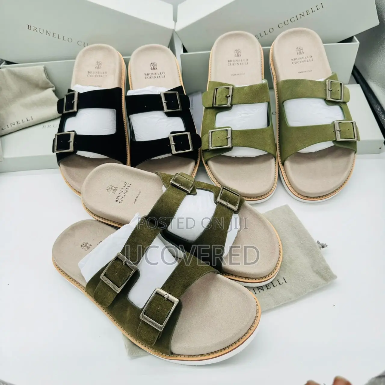 Brunello Cucinelli Suede Slippers