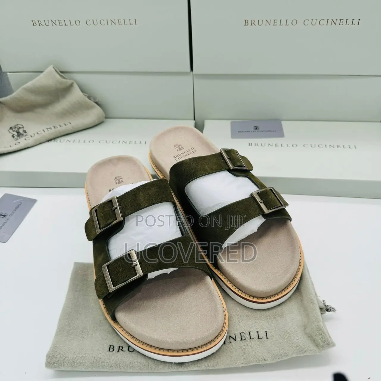 Brunello Cucinelli Suede Slippers