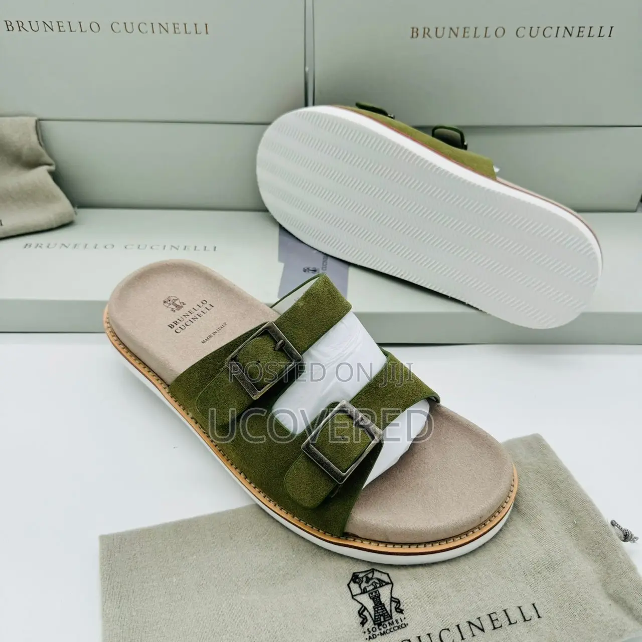 Brunello Cucinelli Suede Slippers