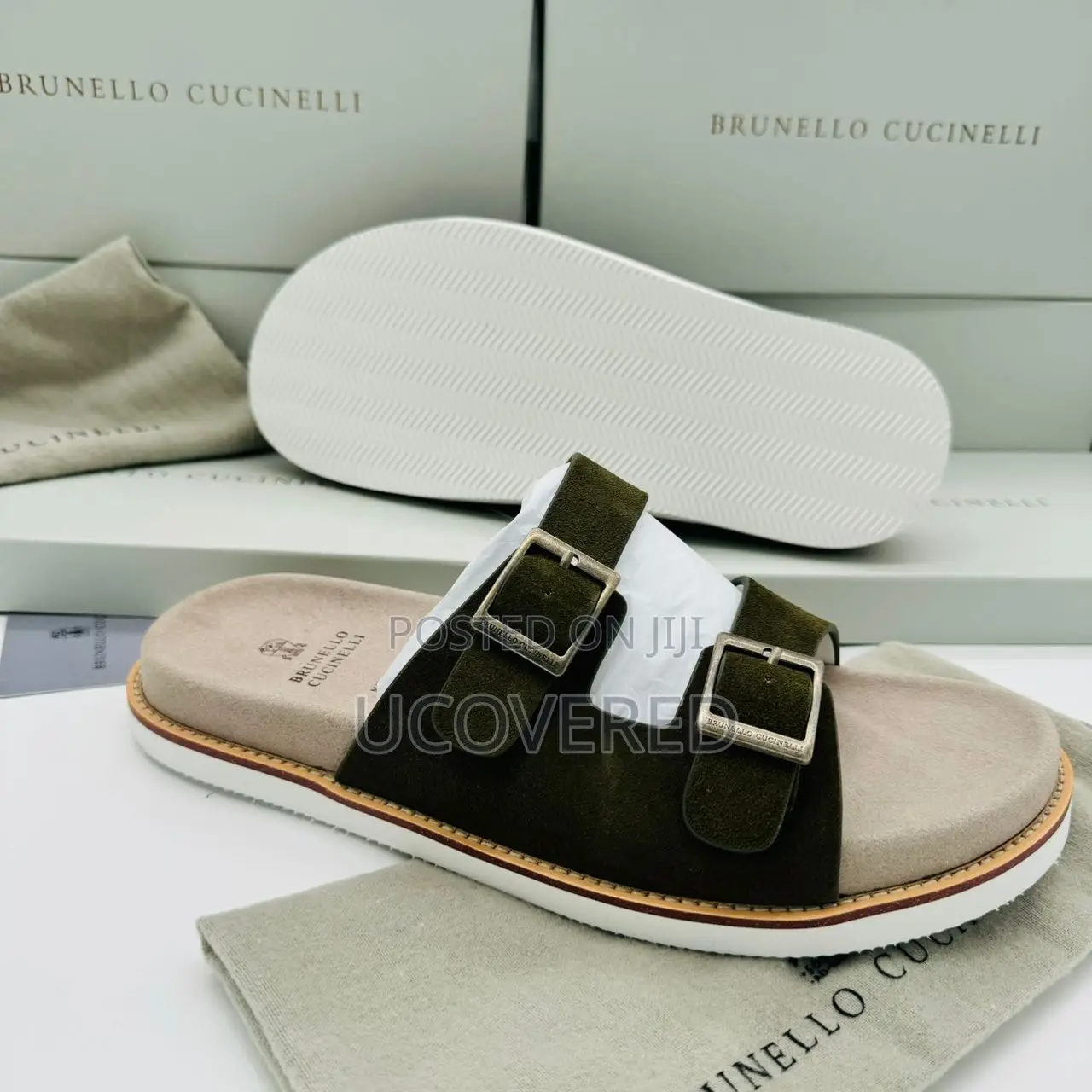 Brunello Cucinelli Suede Slippers