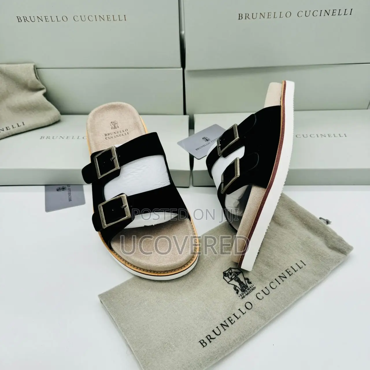 Brunello Cucinelli Suede Slippers