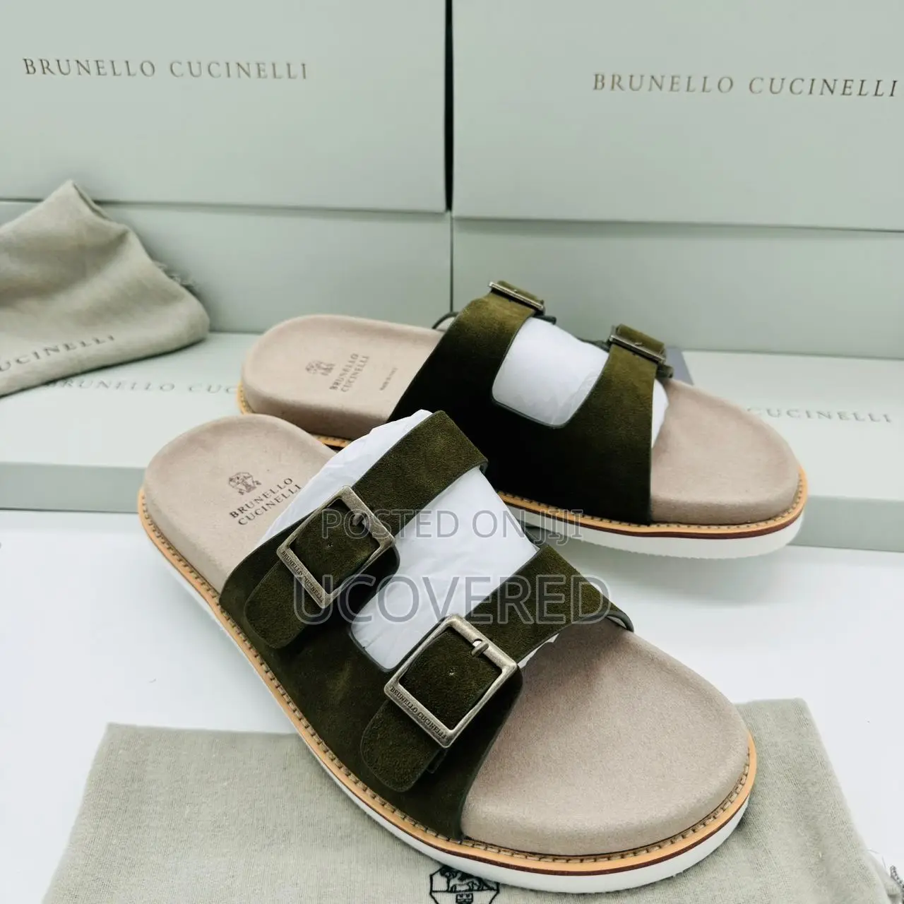 Brunello Cucinelli Suede Slippers