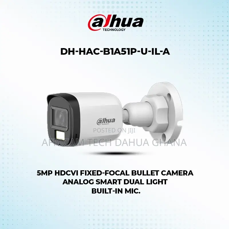 Dahua Camera Analog 5mp Audio CCTV Outdoor Smart Dual Light
