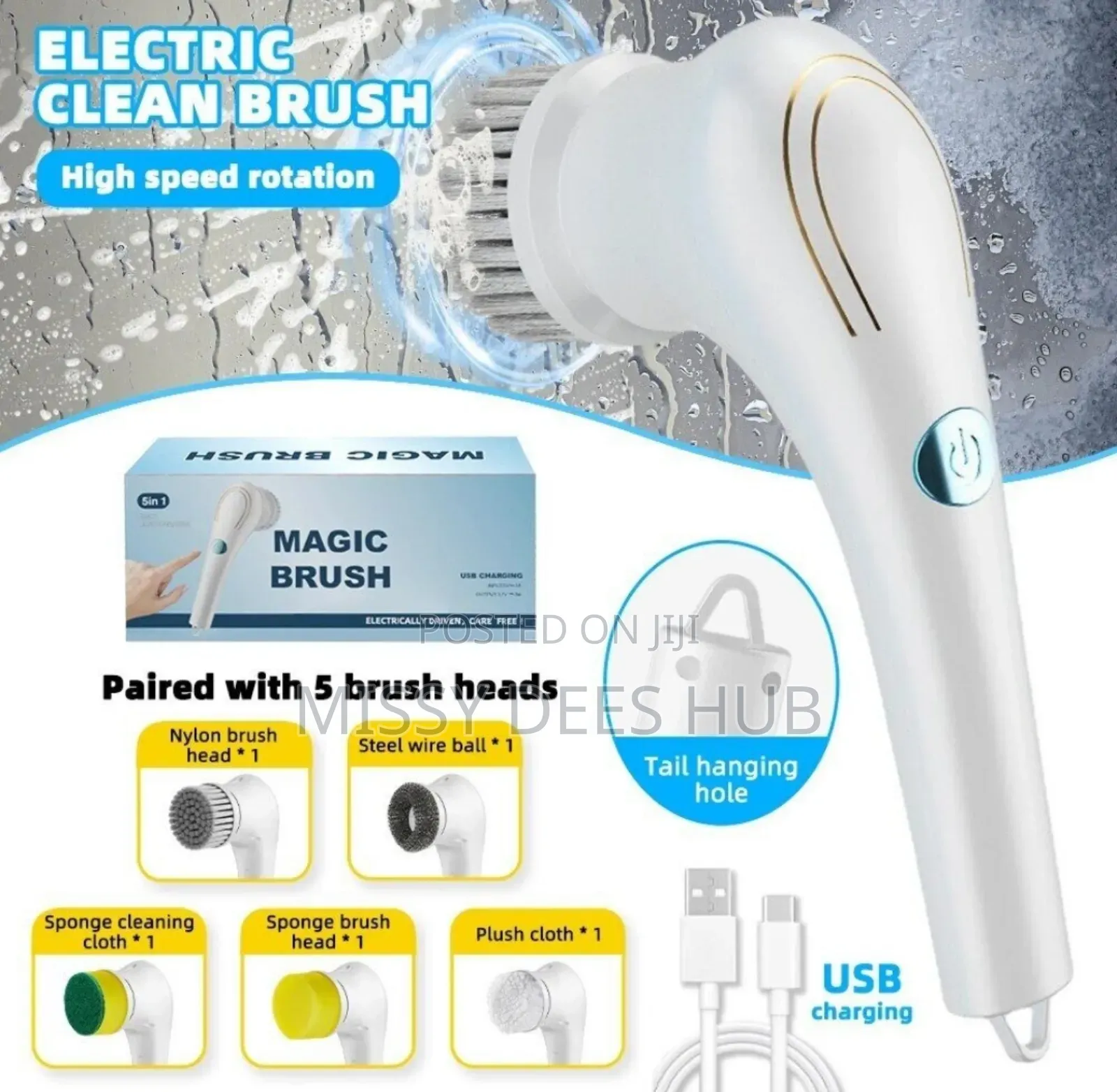 Magic Brush / Mini Spin Scrubber