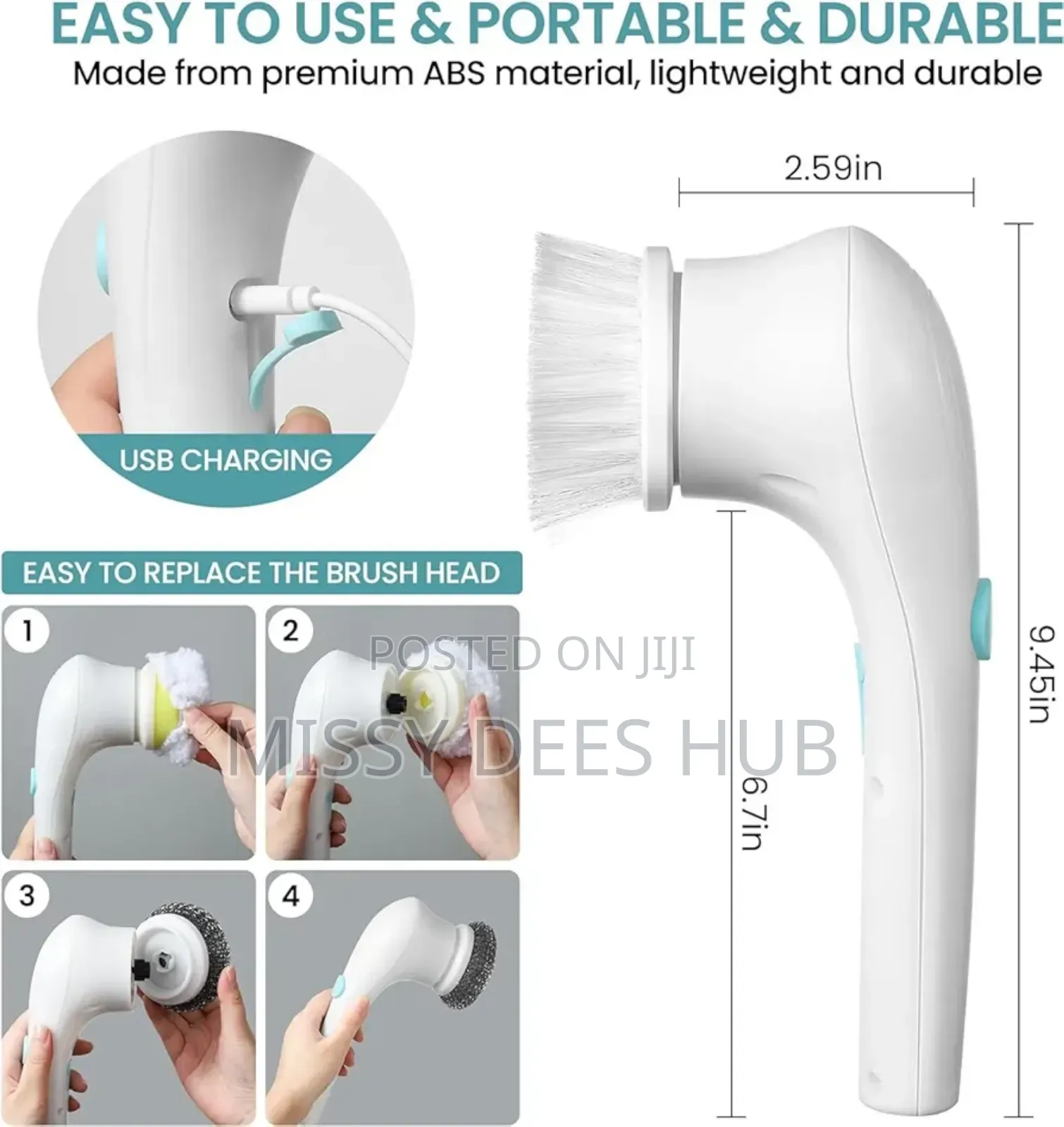 Magic Brush / Mini Spin Scrubber