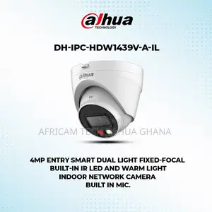Dahua 4mp Network Ip Poe Camera Audio Ir Led Light Dome