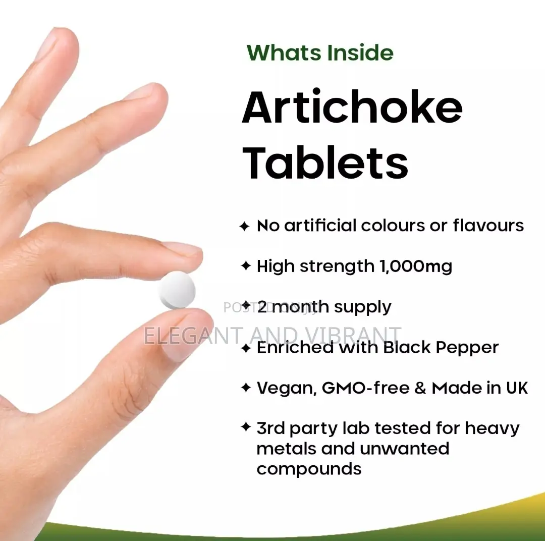 Artichoke Extract 1000mg Tab -120 High Strength Black Pepper