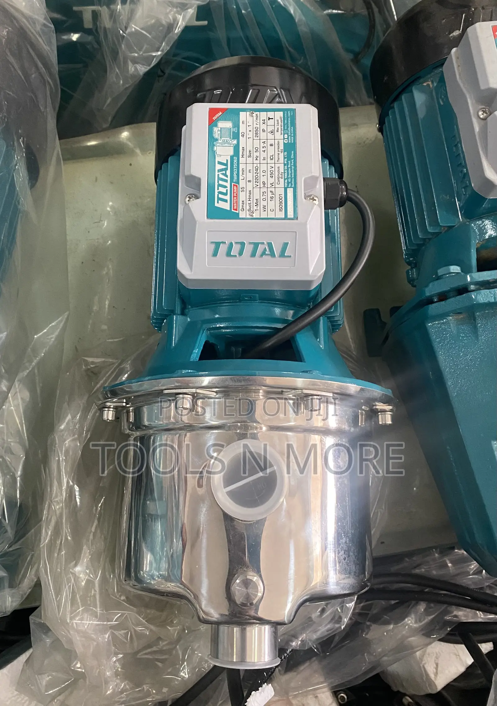 Total Water Pump 1.0hp (Stainless)