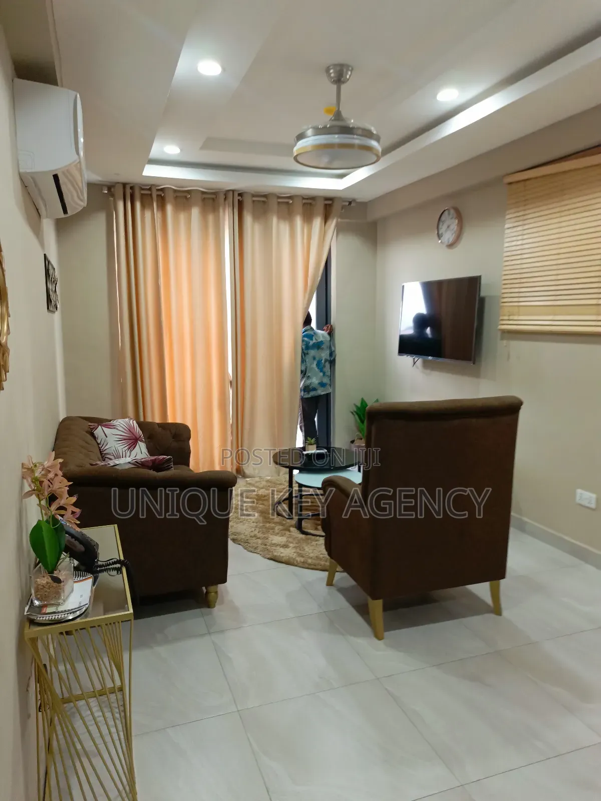 Furnished 1bdrm Apartment in Unique Key Agency, A&C Mall Area for rent