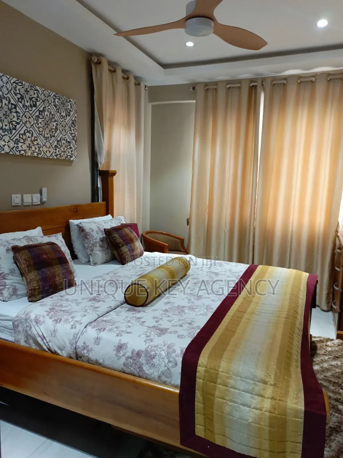 Furnished 1bdrm Apartment in Unique Key Agency, A&C Mall Area for rent