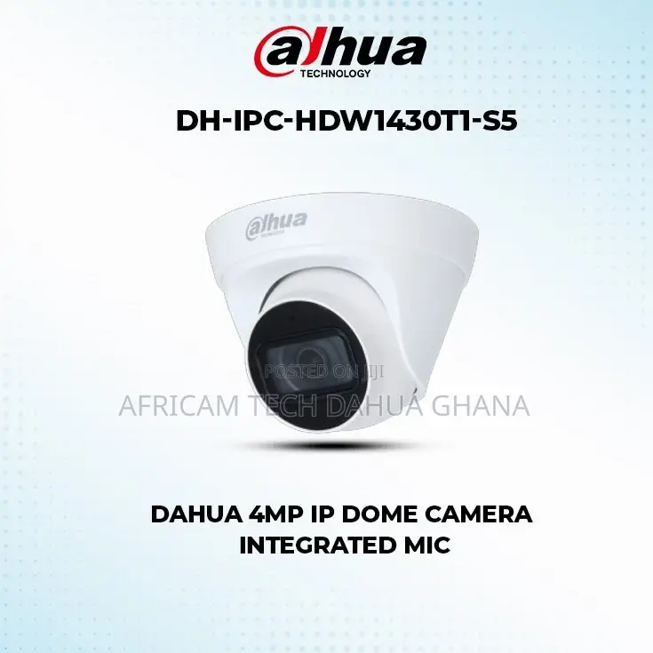 Dahua Network Camera IP 4mp Dome Indoor Audio Smart App IP