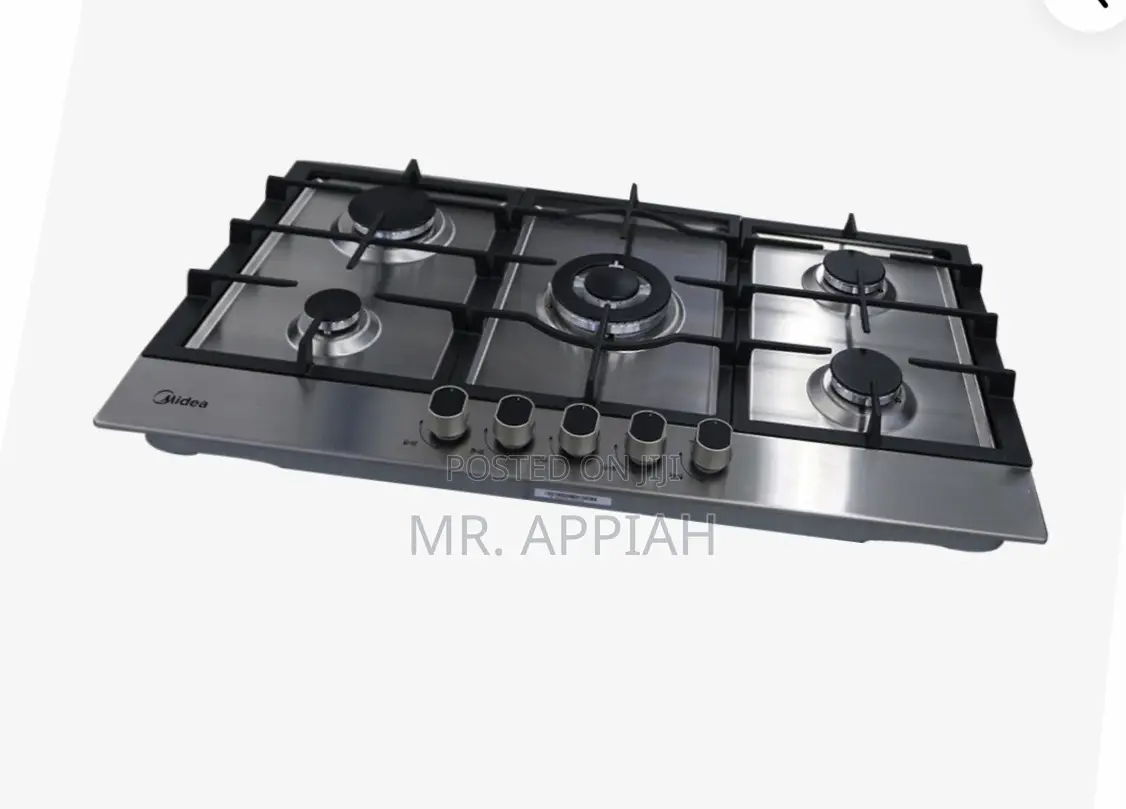 Uniquely Designed Midea 90g50me005-SFT 5 Gas Hob(Gray).