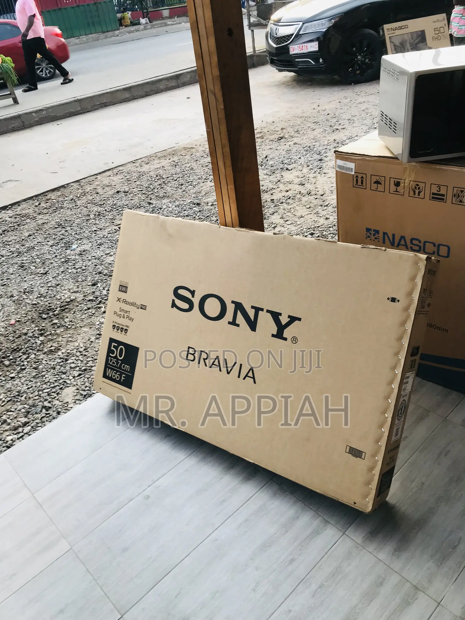 Sleek Sony 50W660F 50 Inch Ultra HD Smart Television.