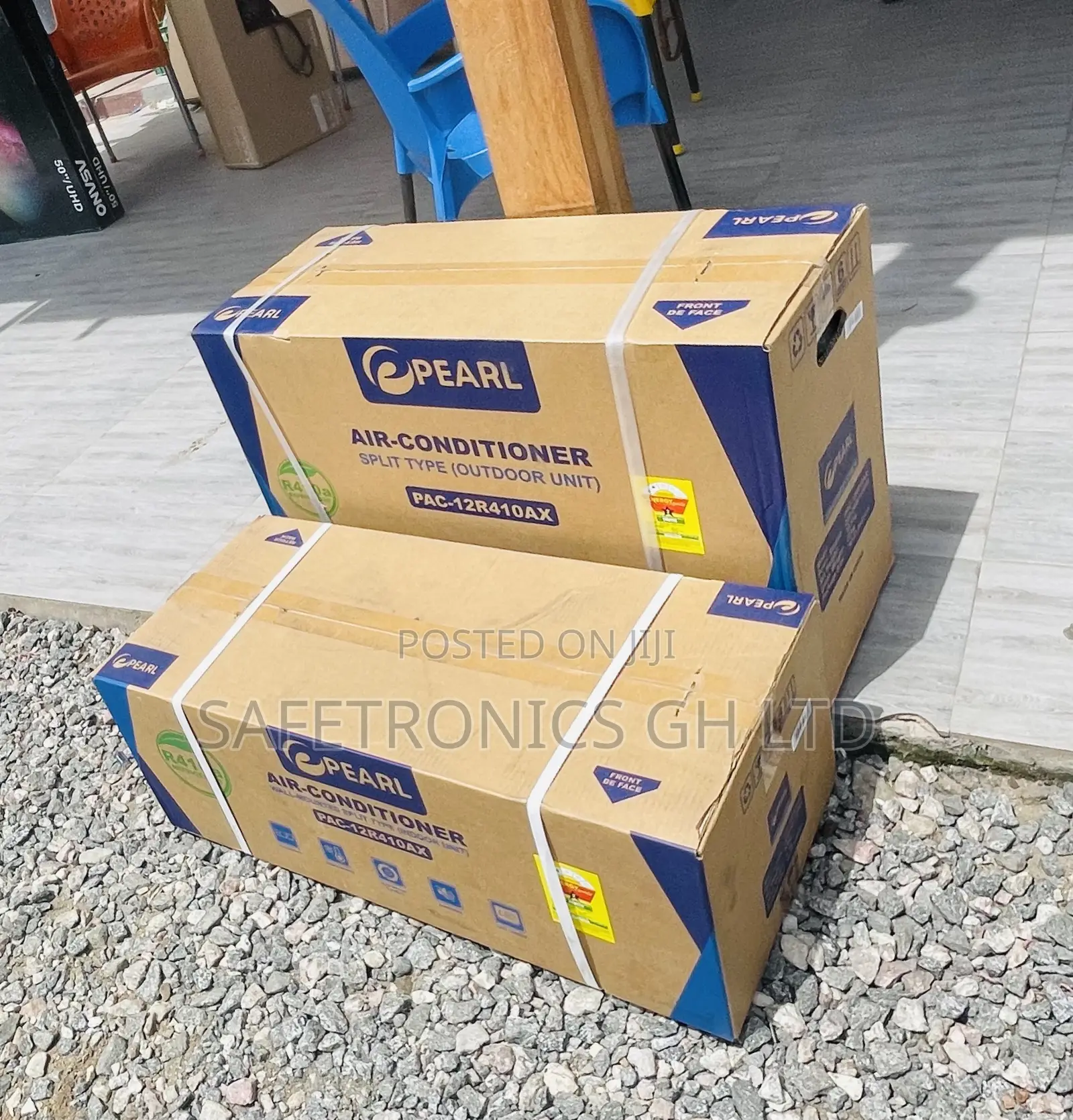 White 1.5hp R410 Gas Pearl Sealed AC