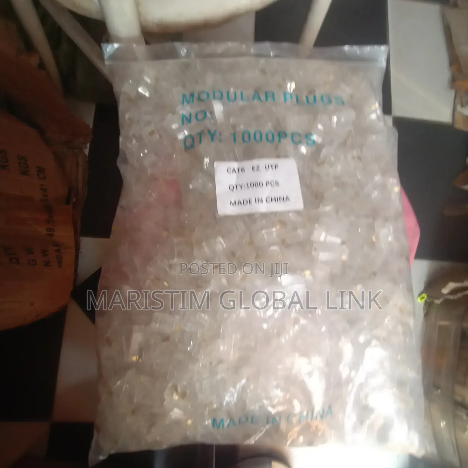 Pass Through Rj45 Connector (100 Pieces 200 Cedis)