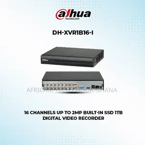 Dahua 16 Channels 2mp DVR Audio 1ssd 1tb Built in CCTV