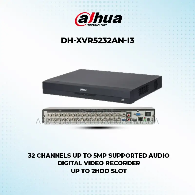 Dahua 32 Channels 5mp DVR Audio 2hdd Analog Recorder CCTV Ip