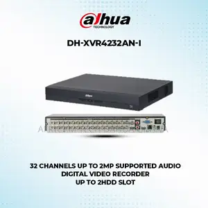 Dahua 32 Channels 2mp DVR Audio 2hdd Analog Recorder CCTV Ip