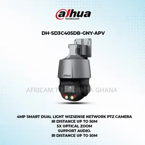 Dahua 4mp 5x Zoom Speaker Mic Ip Network PTZ Colorvu Camera