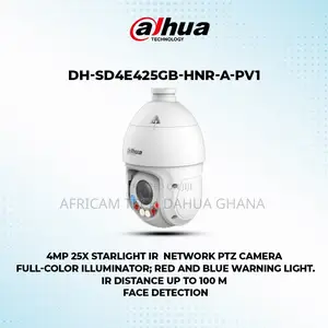 Dahua 4mp 25x Zoom Up to 100m Ip Network PTZ Colorvu Camera
