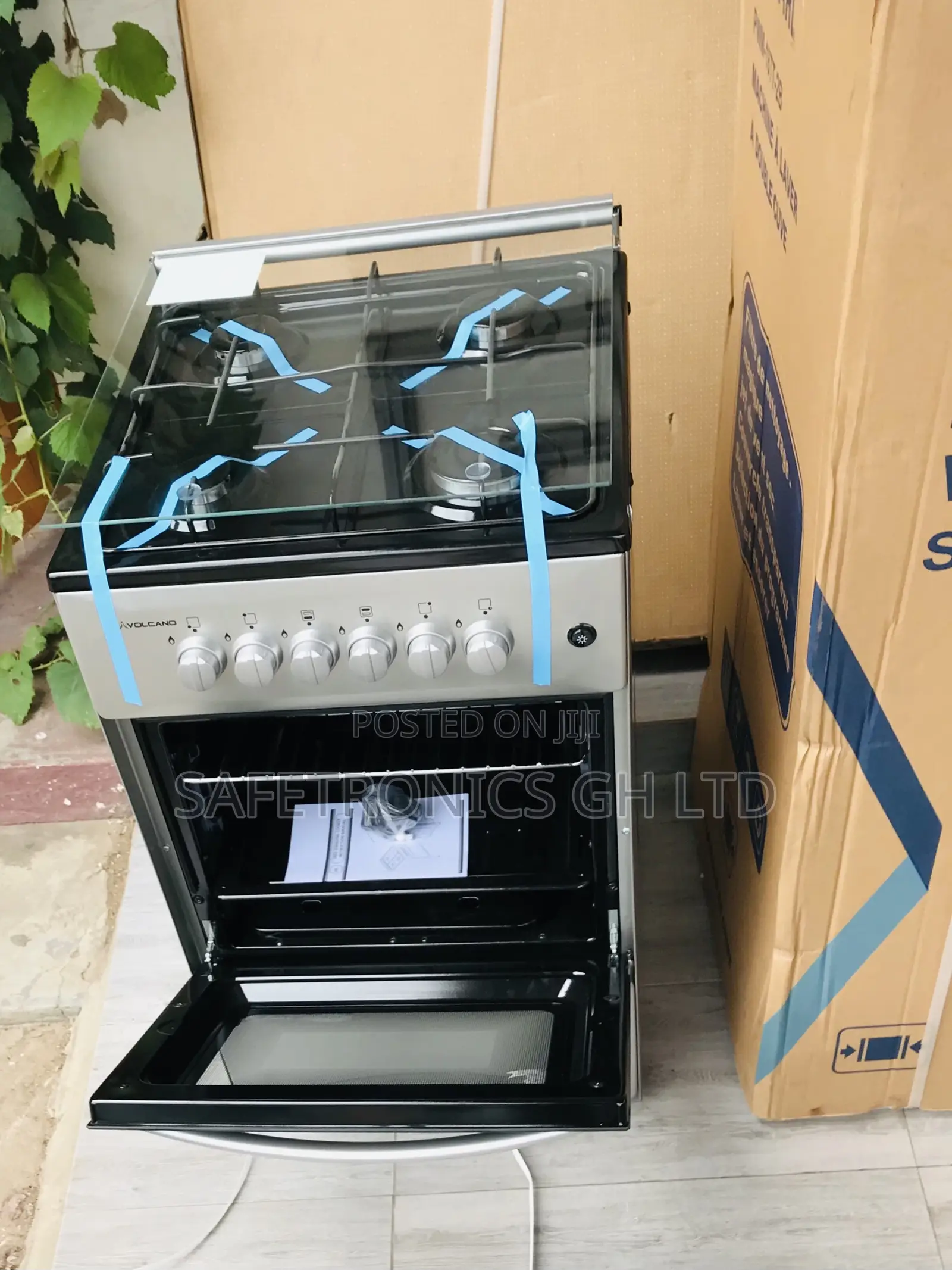 Sealed (Gray) 4 Gas Oven With Grill Volcano 50by50 