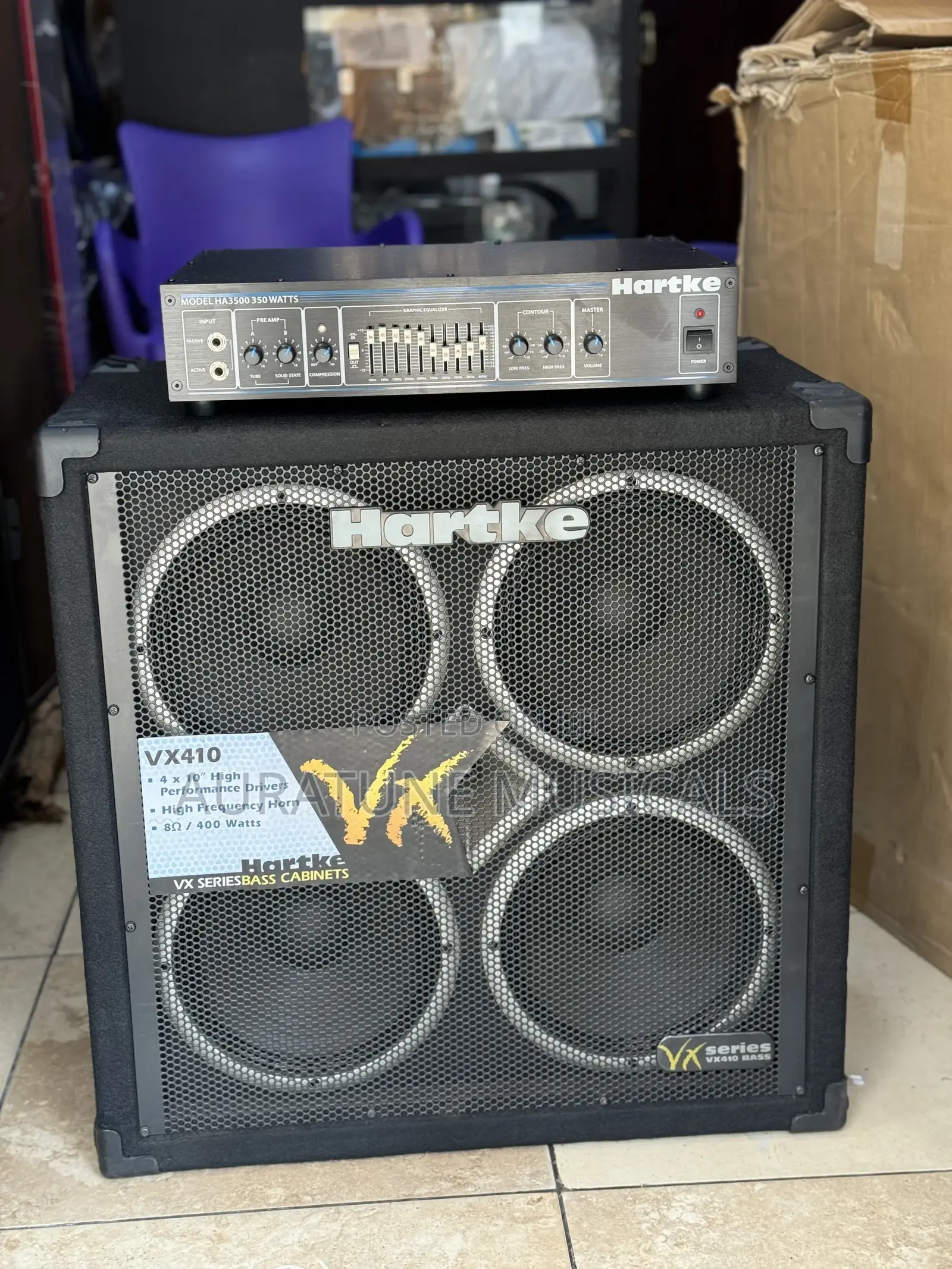 Hartke Vx-410 10x4(Head and Tail)Bass Combo
