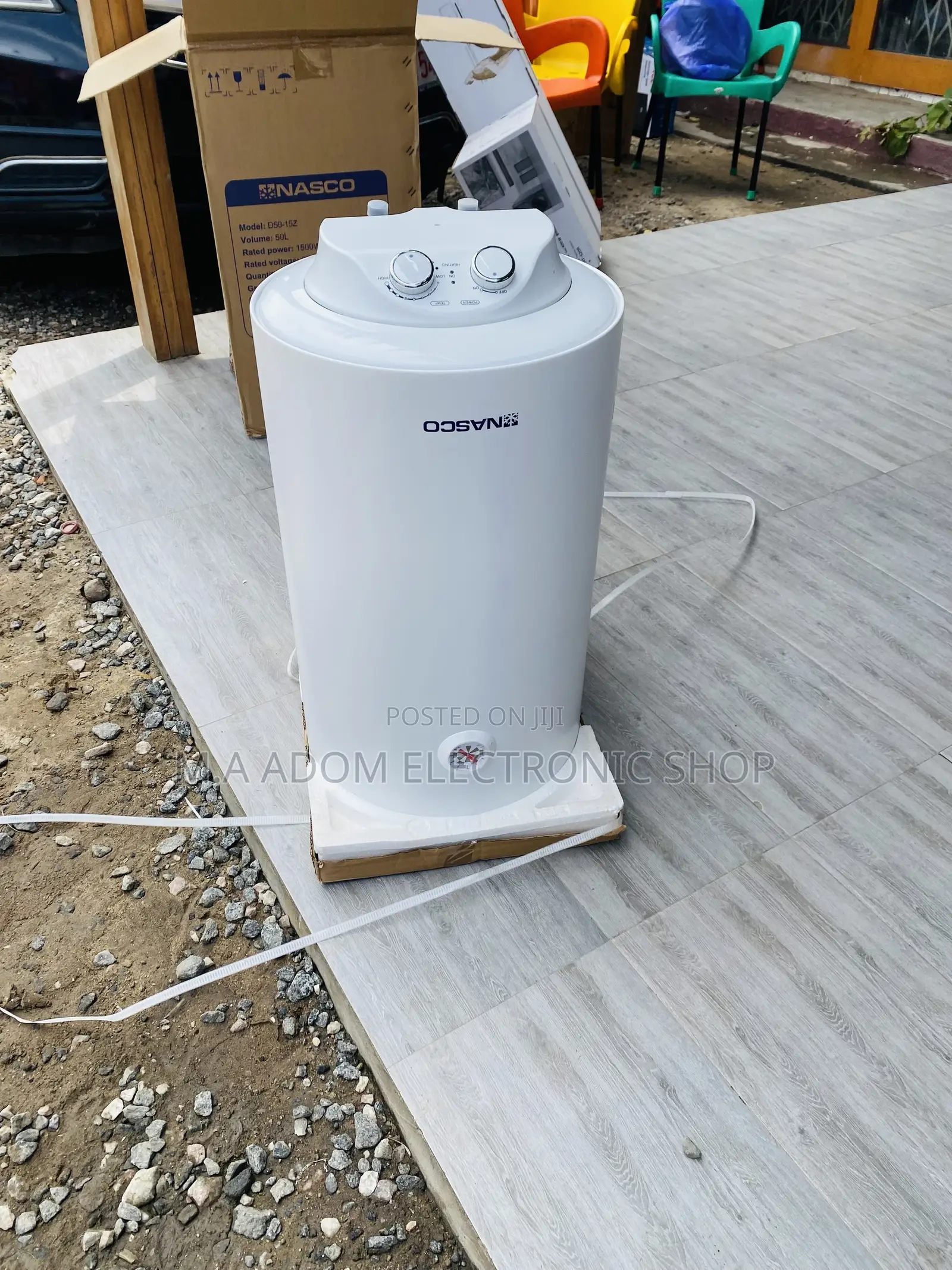 Energy Saving Nasco 50ltr Electric Water Heater(White).