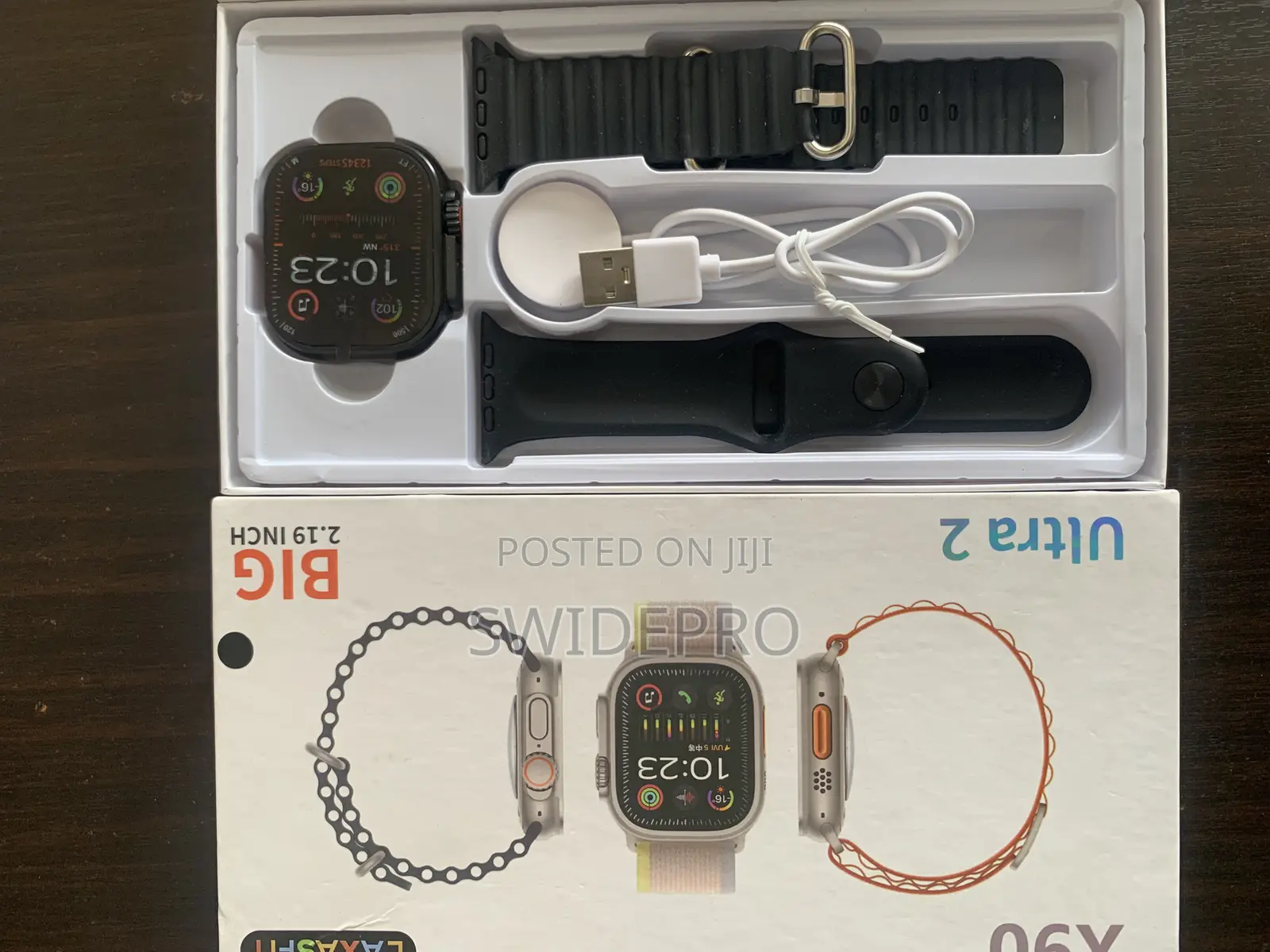 X90 Ultra 2 Smart Watch + Charger + Extra Straps