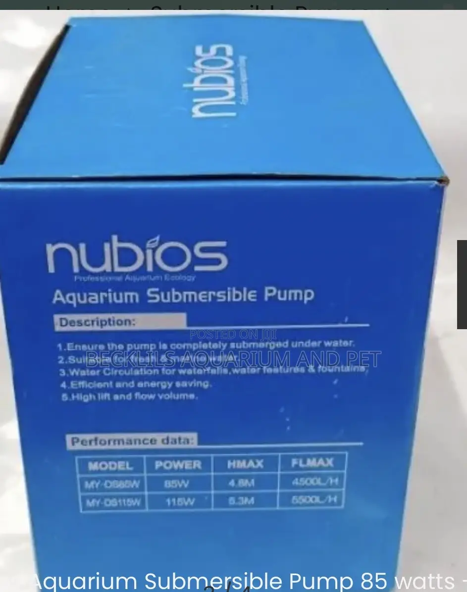 85 Watts Nubious Submersible Pumps